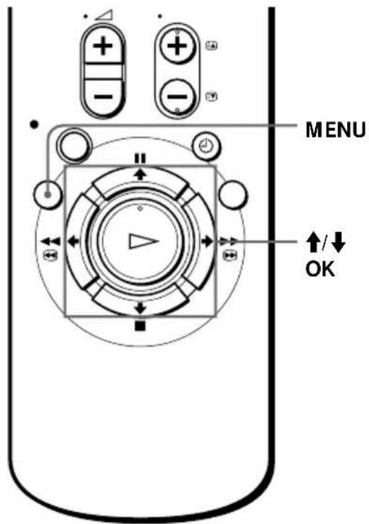 MENU ↑/↓ OK