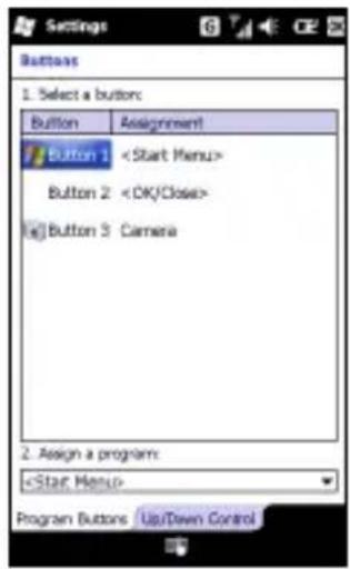 ACER BeTouch e100 - The application buttons - 2