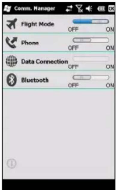 ACER BeTouch e100 - Entering flight mode - 1