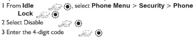 PANASONIC EB-GD76 - Disabling Phone Lock - 1