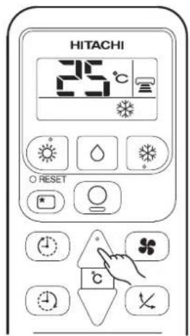 HITACHI 25°C O RESET