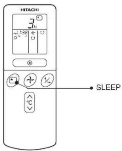 HITACHI 3° +138 0 ° SLEEP °C