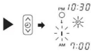 ▶ → PM 10:30 ↓ AM 7:00