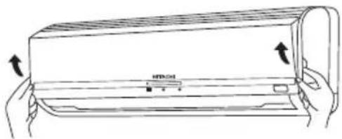 HITACHI RAC-18LH1 - Откройте переднюю панель. - 1
