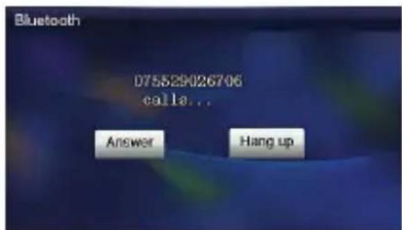 Bluetooth 075529026706 calla... Answer Hang up