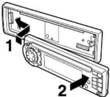 AIWA CDC-X217 YU - Attaching the front panel - 1