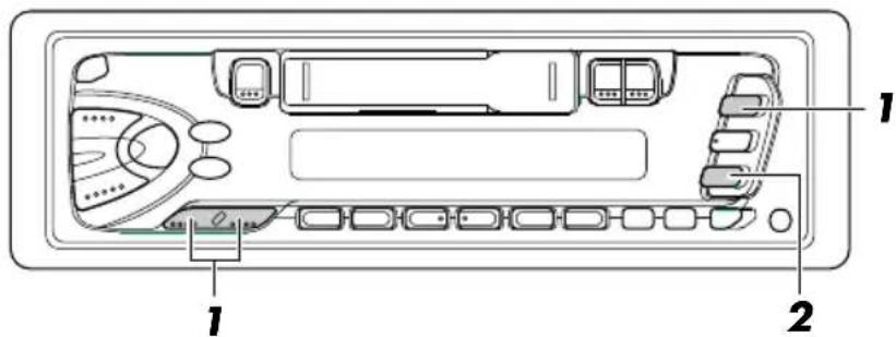 Diagram of a device rear panel with labeled components including ports, buttons, and indicators