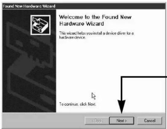 Found New Hardware Wizard Welcome to the Found New Hardware Wizard This wizard helps you install a device driver for a hardware device. To continue, click Next. < Back Next > Cancel