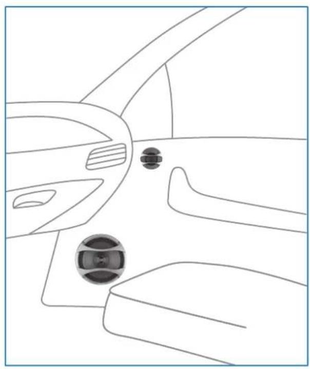 AUDISON THX 3 - THX 2 Installation with door mounted tweeter - 1