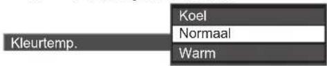 Kleurtemp. Koel Normaal Warm