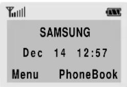 SAMSUNG Dec 14 12:57 Menu PhoneBook