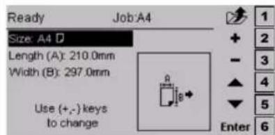 Océ BLM200 - The buttons of the control panel - 2