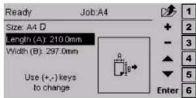 Océ BLM200 - The buttons of the control panel - 1