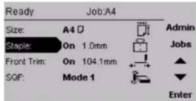 Océ BLM200 - Select stapling mode - 1