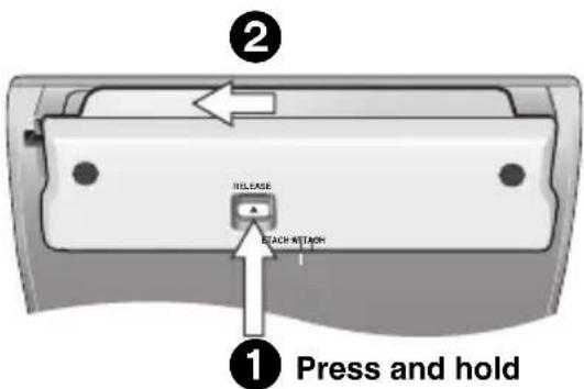 ① Press and hold ② RELEASE EACH STACK