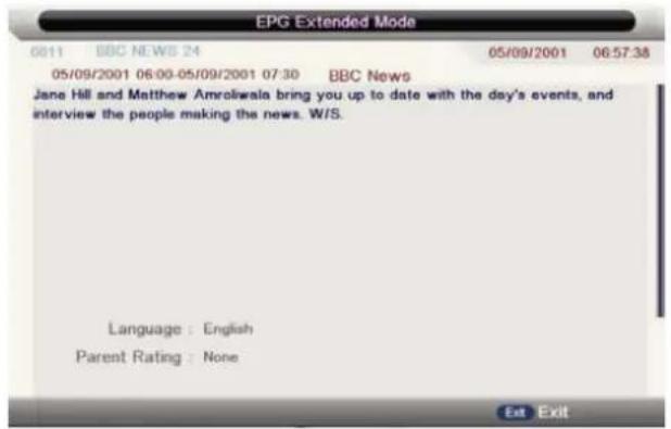EPG Extended Mode 05/09/2001 06:09-05/09/2001 07:30 BBC News Jane Hill and Matthew Amroiwala bring you up to date with the day's events, and interview the people making the news. W/S. Language : English Parent Rating : None Exit Exit