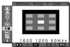 POZICE MENU 1600x1200/60Hz OK EX I NEW