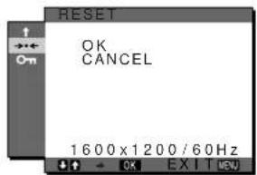 OK CANCEL 1600x1200/60Hz
