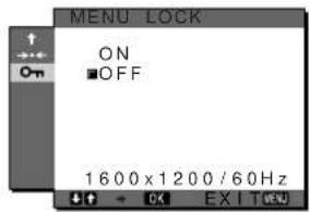 SONY SDM-S204E - MENU LOCK menü - 1