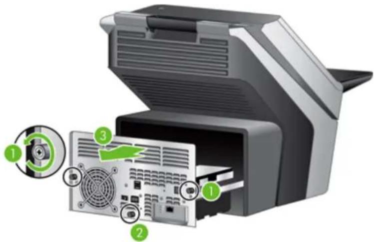HP Scanjet Enterprise 7000N - Replace the hard drive - 2