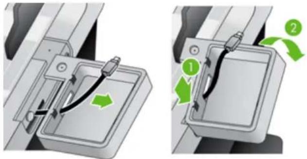 HP Scanjet Enterprise 7000N - Install the hardware integration pocket - 6