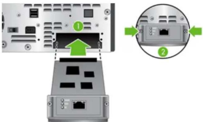 HP Scanjet Enterprise 7000N - Replace the Jetdirect card - 3
