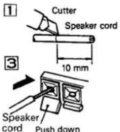 Cutter Speaker cord 10 mm 3 Speaker cord Push down