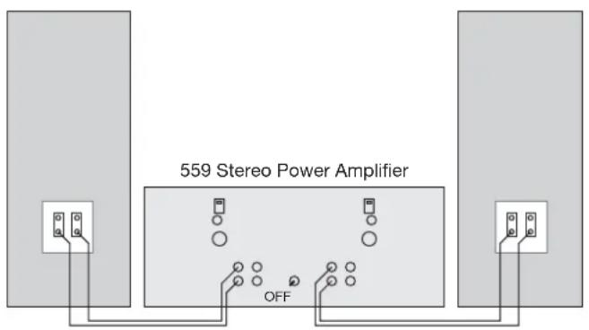559 Stereo Power Amplifier OFF