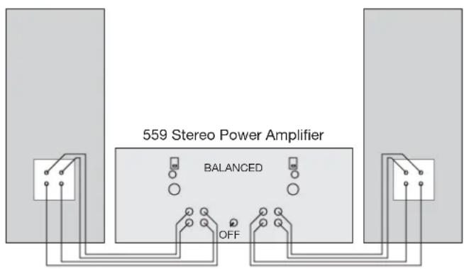 559 Stereo Power Amplifier BALANCED OFF