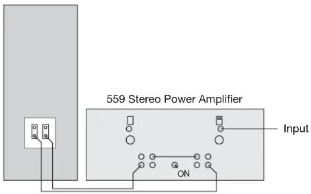 559 Stereo Power Amplifier Input ON