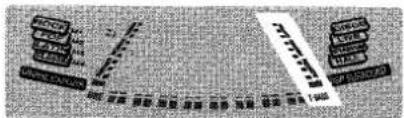 Cropped image showing fragmented text blocks with numbers and symbols, possibly from a document or form.