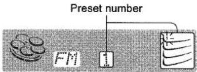 Preset number FM 1