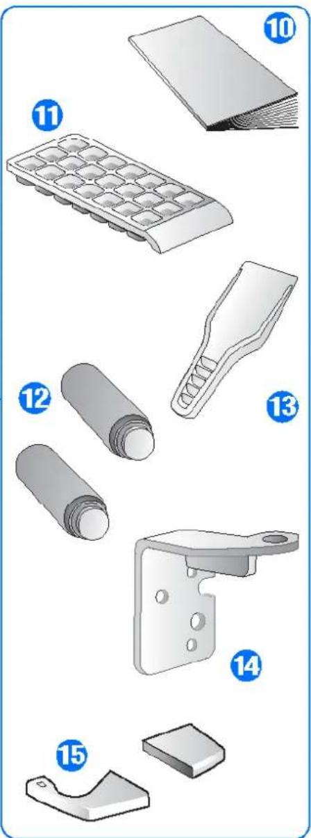 Exploded view diagram of a mechanical component with numbered parts for identification