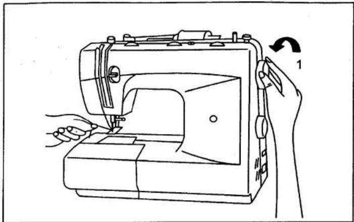 SINGER 1309 - □ Raising the bobbin thread - 1