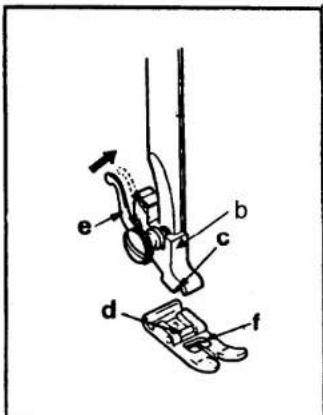SINGER 1309 - Attaching the seam guide - 2