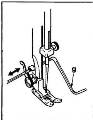 SINGER 1309 - Attaching the seam guide - 4