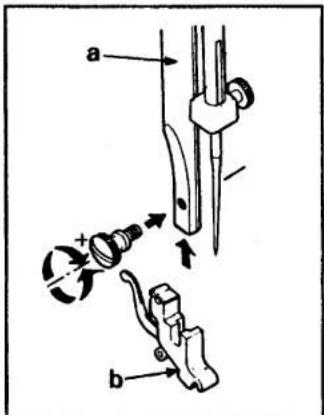 SINGER 1309 - Attaching the seam guide - 1