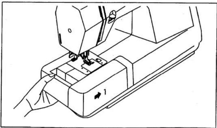 SINGER 1309 - Installing the snap-in sewing table - 1