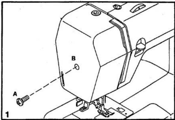SINGER 1309 - Changing the bulb - 1