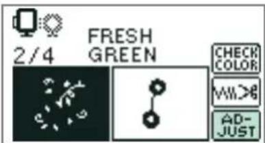 2/4 FRESH GREEN CHECK COLOR VII>6 AD- JUST