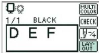 1/1 BLACK DEF MULTI COLOR CHECK y-4 LAY- OUT
