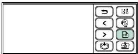Screenshot of a software toolbar with icons for file operations, navigation, and editing tools