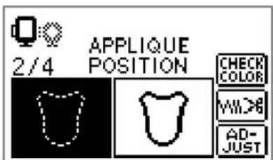 2/4 APPLIQUE POSITION CHECK COLOR WIDE AD-JUST