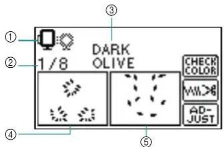 1/8 DARK OLIVE CHECK COLOR VII>6 AD-JUST
