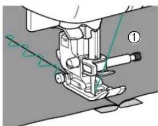 BABY LOCK Sofia BL137A - Turn the fabric over so that the right side faces up, and then sew over the seam with the center of the presser foot aligned with the seam. - 1
