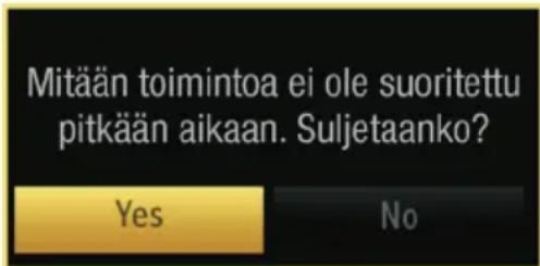 Mitään toimintoa ei ole suoritettu pitkään aikaan. Suljetaanko? Yes No