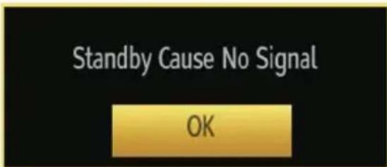 Standby Cause No Signal OK
