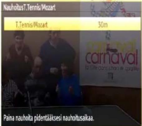 NauhoitusT.Tennis/Mozart T.Tennis/Mozart 30m Paina nauhoita pidentääksesi nauhoitusaikaa.