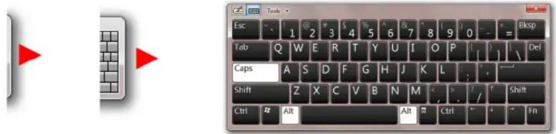 PACKARD BELL EasyNote NX - Virtual keyboard - 1