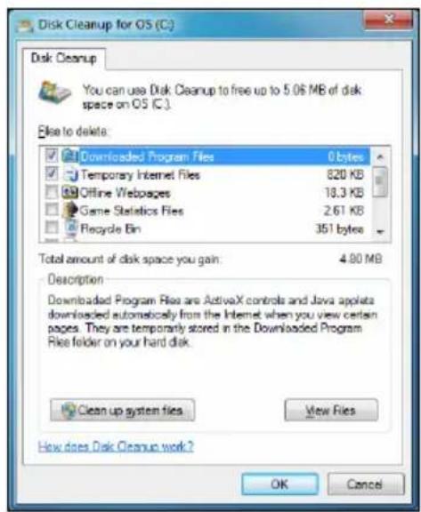 PACKARD BELL EasyNote Butterfly S - Disk Cleanup - 1